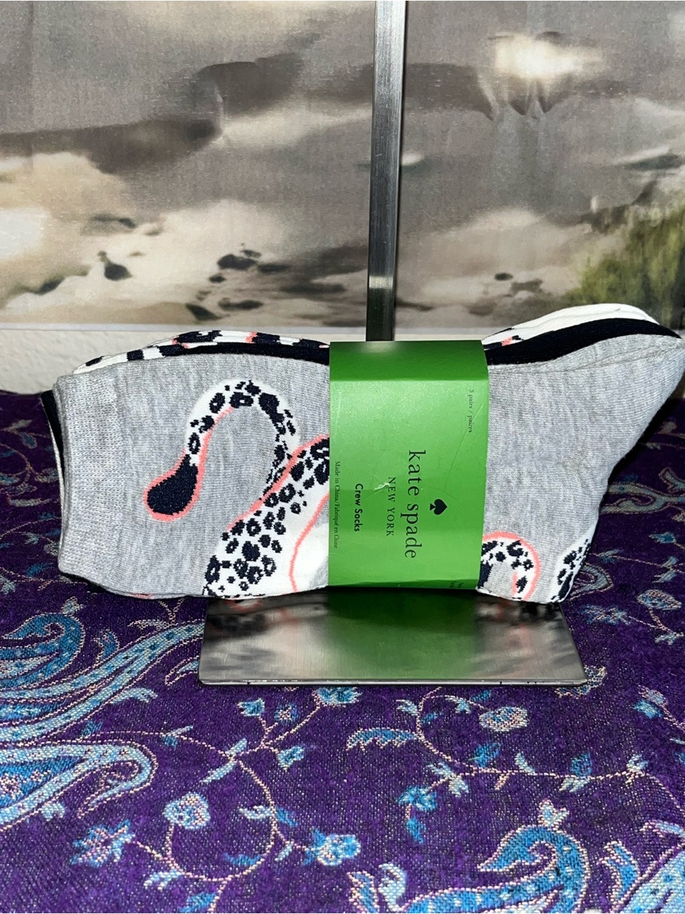 Kate Spade 3 Pack Crew Socks